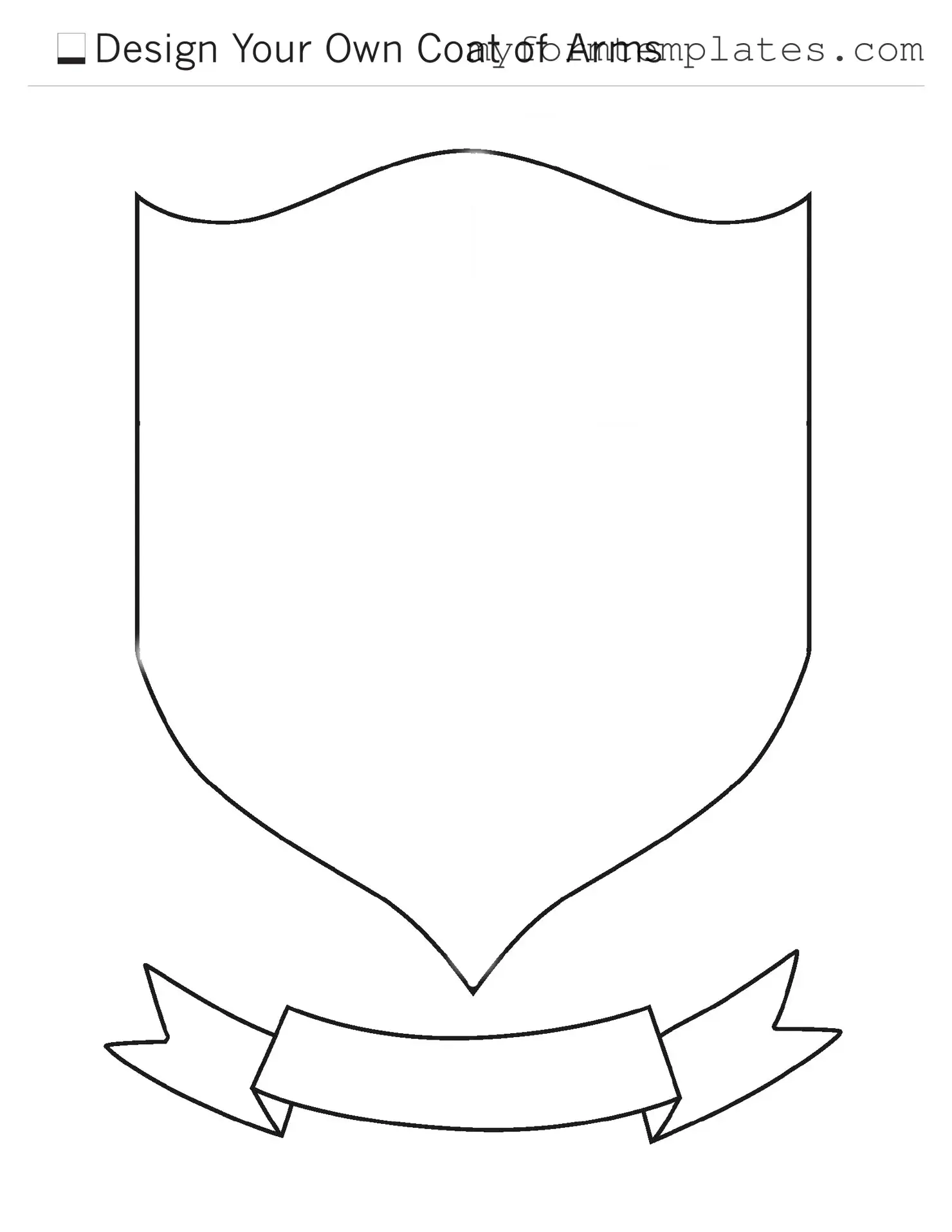 Official Coat Of Arms Form in PDF
