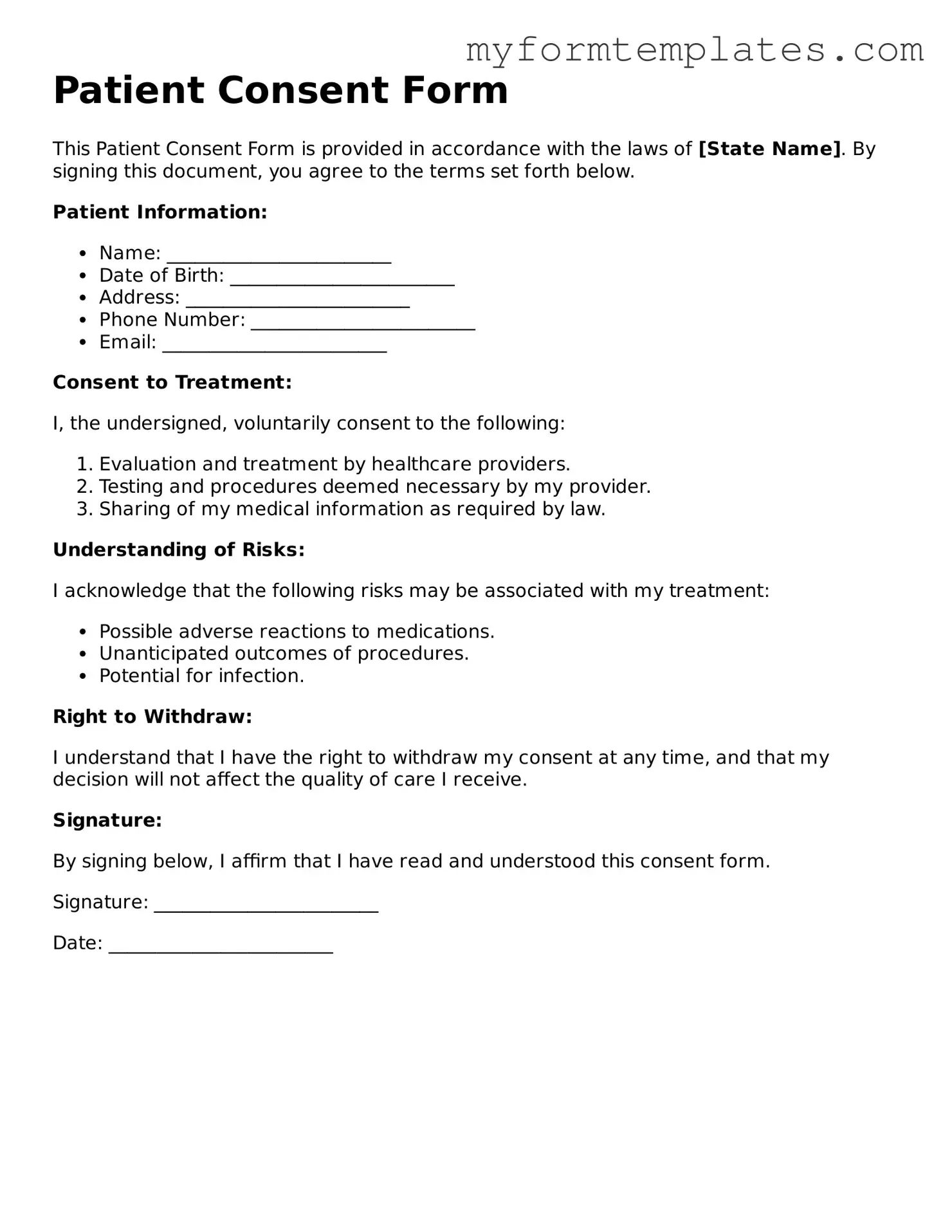 Consent Document