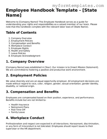 Employee Handbook Document