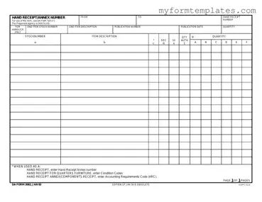 Official Da Form in PDF