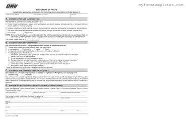 Official Dmv Reg 256 Form in PDF