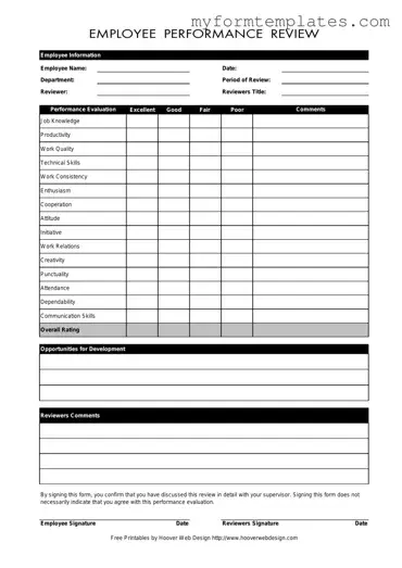 Official Employee Form in PDF