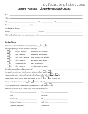 Official Facial Consent Form in PDF