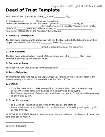 Deed of Trust Document