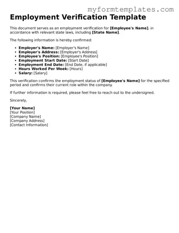 Employment Verification Document