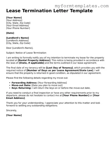 Lease Termination Letter Document
