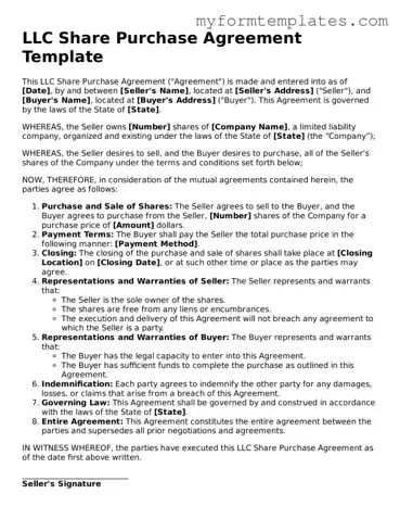 LLC Share Purchase Agreement Document