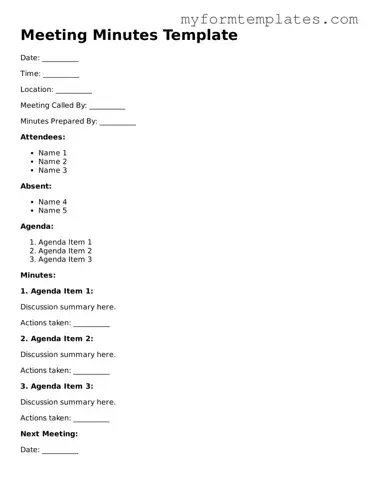 Meeting Minutes Document