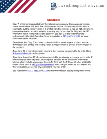 Official IRS 1099-MISC Form in PDF