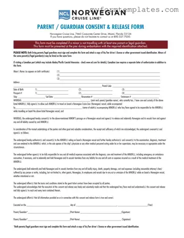 Official NCL Parental Consent Form in PDF