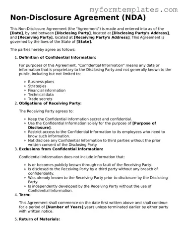 Non-disclosure Agreement Document