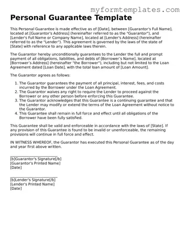 Personal Guarantee Document