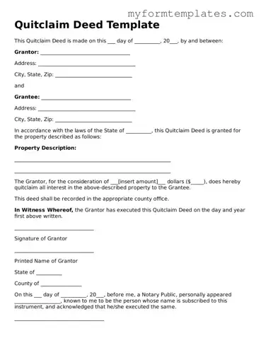 Quitclaim Deed Document