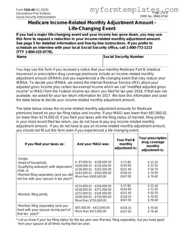 Official SSA SSA-44 Form in PDF